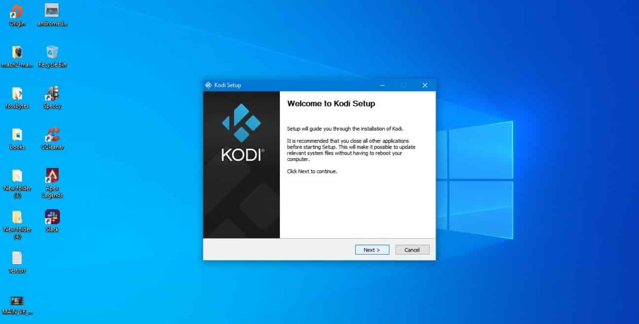 how to uninstall and install kodi windows 10
