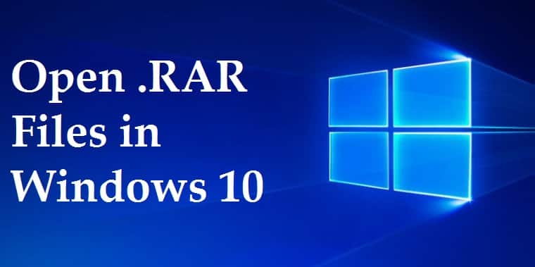 extract rar windows 10